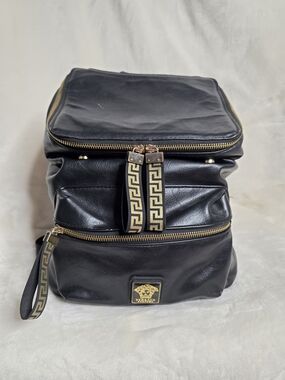 Versace Parfums Black & Gold Medusa Collector Backpack